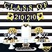 Class of 2020 Graduation Banner Decorations - Assembled - Graduation Party Supplies 2020| Graduation Decoration Blue Yellow Gold Banner Sign for Mantle, High School, College Graduation, No DIY, Felt