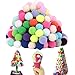 ZJlncpz Pompoms Craft Assorted Colors Acrylic Hobby Supplies 1 Inch Round Pack of 250
