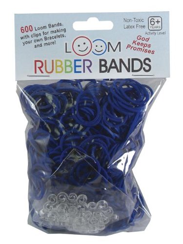 Swanson Loom Bands 600ct Bag Navy Blue
