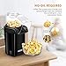 Hot Air Popcorn Popper, Aicok 1200W Fast Popcorn Maker with Measuring Cup, Removable Lid, No Oil Needed, FDA and ETL Approved, Black