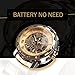 ALPS Men's Classic Luxury Skeleton Mechanical Hand Wind Stainless Steel Automatic Watch
