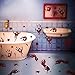 EZIGO 60Pcs Halloween Party Decorations Stickers Bloody Hand/Footprints Bloodstains Clings Scary Zombie Halloween Party Supplies Blood Stickers Indoor/Outdoor Halloween Floor Window Clings 10 Sheets