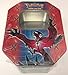 Empty Yveltal Tin for Pokemon Trading Card Storage (Metallic, Two-Piece)