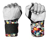 Wrist Wraps With Thumb Loop (THICK) by WOD Wear - Great Wrist Supports For Cross Training, Weightlifing, Powerlifting, Bodybuilding, & Olympic Weightlifting - One Size Fits All