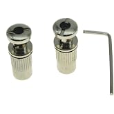 Dopro Locking Tailpiece Mounting Studs Guitar Stop Bar Posts Wraparound Bridge Locking Posts Nickel