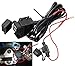 DecoStain 3.1Amp Motorcycle USB Charger Kit Inline Fuse Dual Waterproof Port Phone GPS Gopro