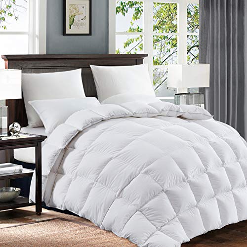 ROYALAY 108"x98" Oversized California King Size All Season Feather and Down Comforter Cal King