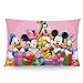 Custom Disney Mickey Mouse Pillowcase Standard Size 20x30 (Two Sides) Cute Design Zippered Pillow Cases Home Decorative