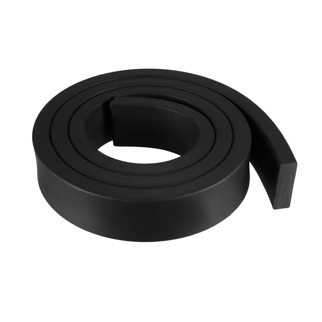 sourcing map Solid Rectangle Rubber Seal Strip 30mm Wide 10mm Thick, 1 Meter Long Black