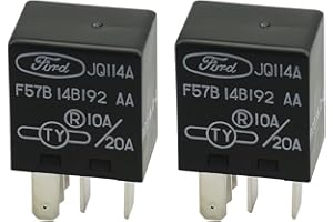 Aeola Pack of 2 F57B14B192AA 5 Pins 12V Multi-Purpose Relay Replaced RY612 19290 Automotive A/C Clutch Relay Compatible Ford,Toyota,Cadillac