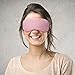 Plemo Sleeping Mask, Breathable Modal Pink Eye Mask, Ultra-Soft Eye Cover for Travel, Nap, Meditation, Blindfold with Adjustable Strap for Men, Women or Kids