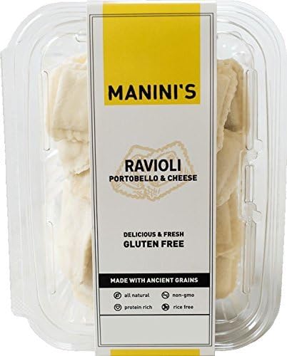 Manini's Gluten Free Portobello & Cheese Ravioli, 9.5 oz.