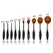 MixBeauty Professional 10 Pcs Oval Face Toothbrush Makeup Brushes Sets Countour Cream Powder Concealer Blush Cosmetic Foundation Brush (Black)