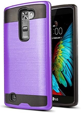 LG K10 Case, LG Premier LTE Case, Kaesar Premium Dustproof Shockproof Drop Resistance Rugged Hybrid Dual Layer Armor Protective Case Cover for LG K10 / LG Premier LTE - Purple