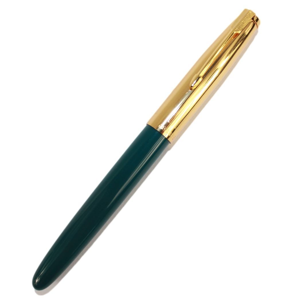 Gullor Extra Light Fountain Pen Golden Cap Green