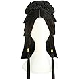 Chinese Vintage Wig Ancient Chinese Traditional Style Wig for Women Geisha Headband Wig Retro Headwear Synthetic Chinese Ancient Wig Bun Hair Pieces Hanfu Headdress Cosplay Wigs Girls Accessories