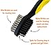 Voplop Golf Brush and Club Groove Cleaner - Easily Attaches to Golf Bag - Deep Clean Iron Grooves - Cleaning Club Face - Bag Clip & Retractable Extension Cord (Yellow)