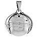Sterling Silver 6 Picture Photo Ball Locket Necklace for Mothers & Grandmothers Handmade 3 Sizes