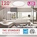 OSTWIN (4 Pack) 11 Inch Dimmable LED Ceiling Light, Flush Mount Round Light Fixture, 16 Watts (75W Replacement), 1500 Lm, 5000K (Daylight), Acrylic Shade, ETL Listed