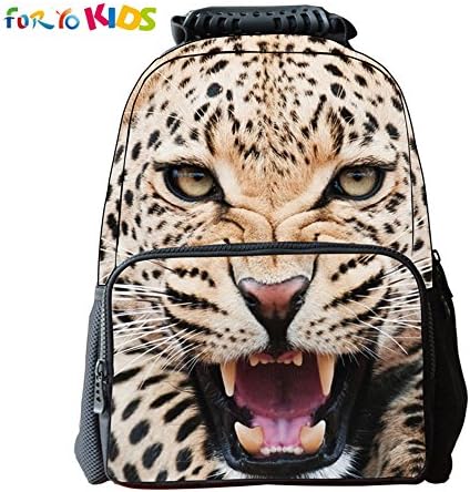 FOR YO KIDS the Pupils 3D Animal Tiger Pattern School Backpacks