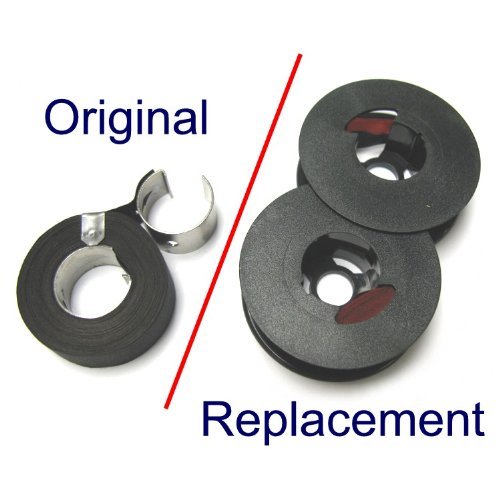 "Package of Two" Remington Typewriter Ribbon - Black Spools - Old Remington Typewriter Supplies Compatible