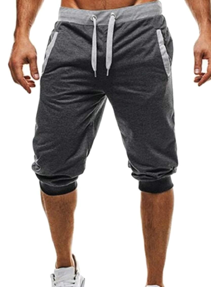 SHOWNO Mens Fashion Elastic Waist 