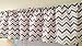 Pink and two shades & grey Chevron Valance Curtain Baby Girl Nursery Window Decor Zig Zag Bella