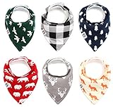 Baby Bandana Drool Bibs for Boys & Girls 6 Pack 