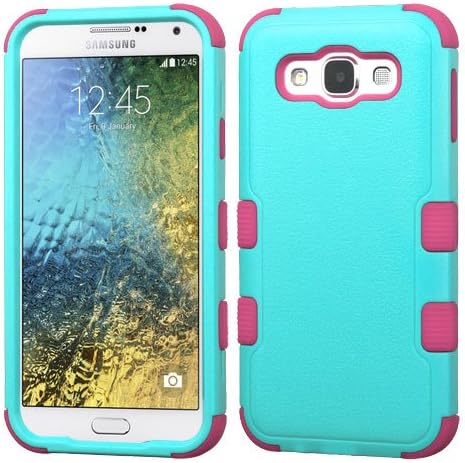 MyBat Cell Phone Case for Samsung S978L Galaxy E5 - Retail Packaging - Green/Pink/Teal