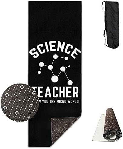 Chemistry Science Teacher Black Non-Slip Exercise Yoga Mat Premium Printed Reversible Anti-Tear Fitness Exercise Eco-friendly Yoga And Pilates Mat