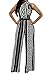 Pink Queen Womens Geometric Print Sleeveless Loose Long Belted Jumpsuits Rompers,Black Geometric,Small