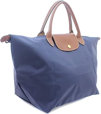 Amazon ロンシャン Longchamp プリアージュ ハンドバッグ トートバッグ ネイビー ブラウン レディース ナイロン レザー 中古 Longchamp ロンシャン バッグ スーツケース