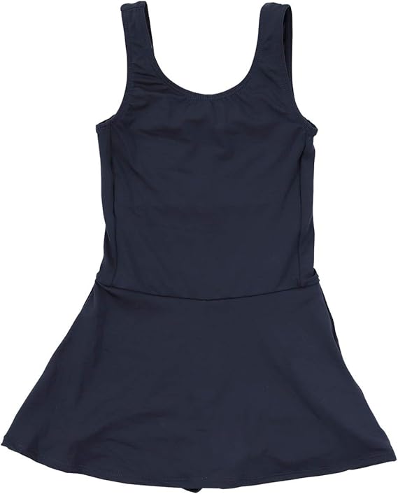 Amazon キッズ スクール水着 女の子 チュニックワンピースタイプ ゼッケン付き 水着 通販