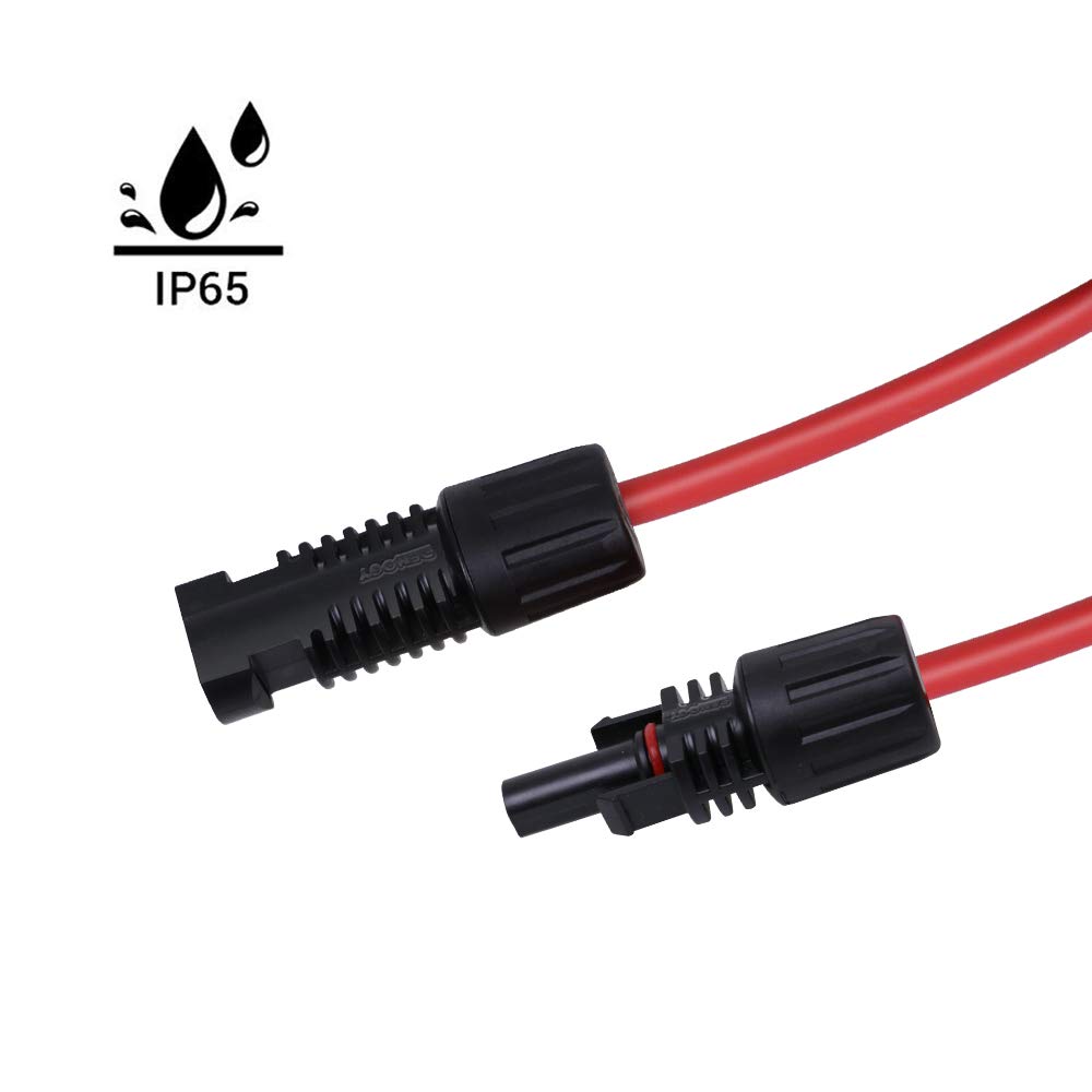 Renogy Solar Extension Cable - 15ft 10AWG Pair, 4.57m 5.26mm2 - Image 4