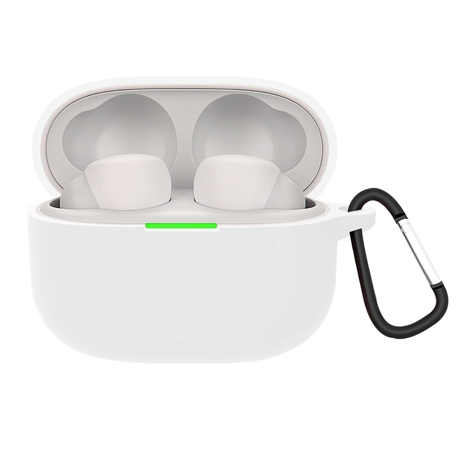 GIOPUEY Cilicone Case for Sony LinkBuds S, Ultra-thin soft Cover, Slim-Fit,Anti-Fall,Not Easy to Dirty - White