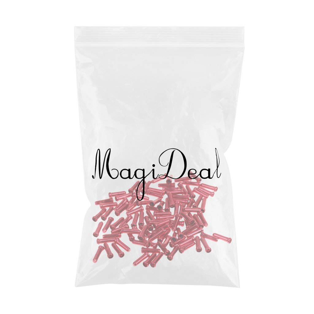 Magideal 100pc Cappuccio Tappi Terminale Filo Interno Punta Cavo Freni Da Bici Bicicletta Freni