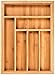Beaumont Kitchenware Expandable Bamboo Organizer Drawer Beautiful All-Natural 100% Bamboo | Versatile Organizer | Reinforced Slots | 17¾