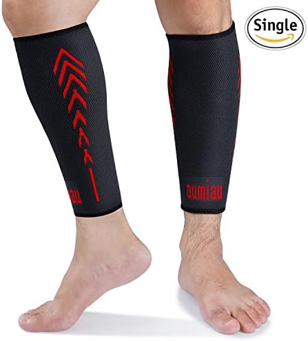 Calf Compression Sleeve Shin Splint Support, Calf Pain Relief, Circulation and Recovery Socks, Calf Sleeves for Running, Traveling, Nurse, Varicose Veins, Cramps, Men, Women