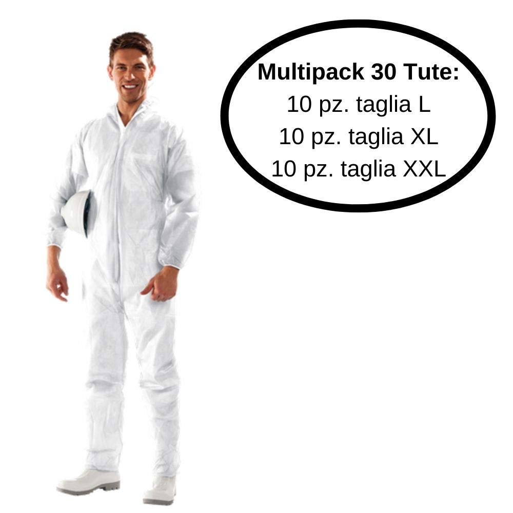 Tute Protettive Monouso In Polipropilene - Con Cappuccio E Cerniera, Pack Da 10 - Foto 6