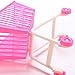 1X Cute Mini Shopping Cart Trolleys Toys for Barbie Best Gift for Baby Girls Pink