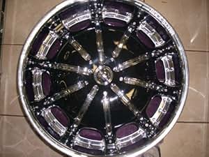 Amazon.com: Rockstarr 557 Dynasty Chrome and Black Rims