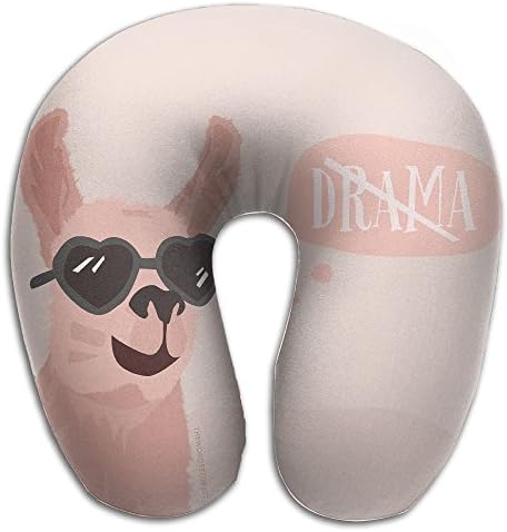 JAWANNA No Drama Llama U Neck Pillow, Comfortable Travel Pillow, U-shaped Design Conforms To The Head And Neck, Is Easy To Fit In A Backpack Or Bag