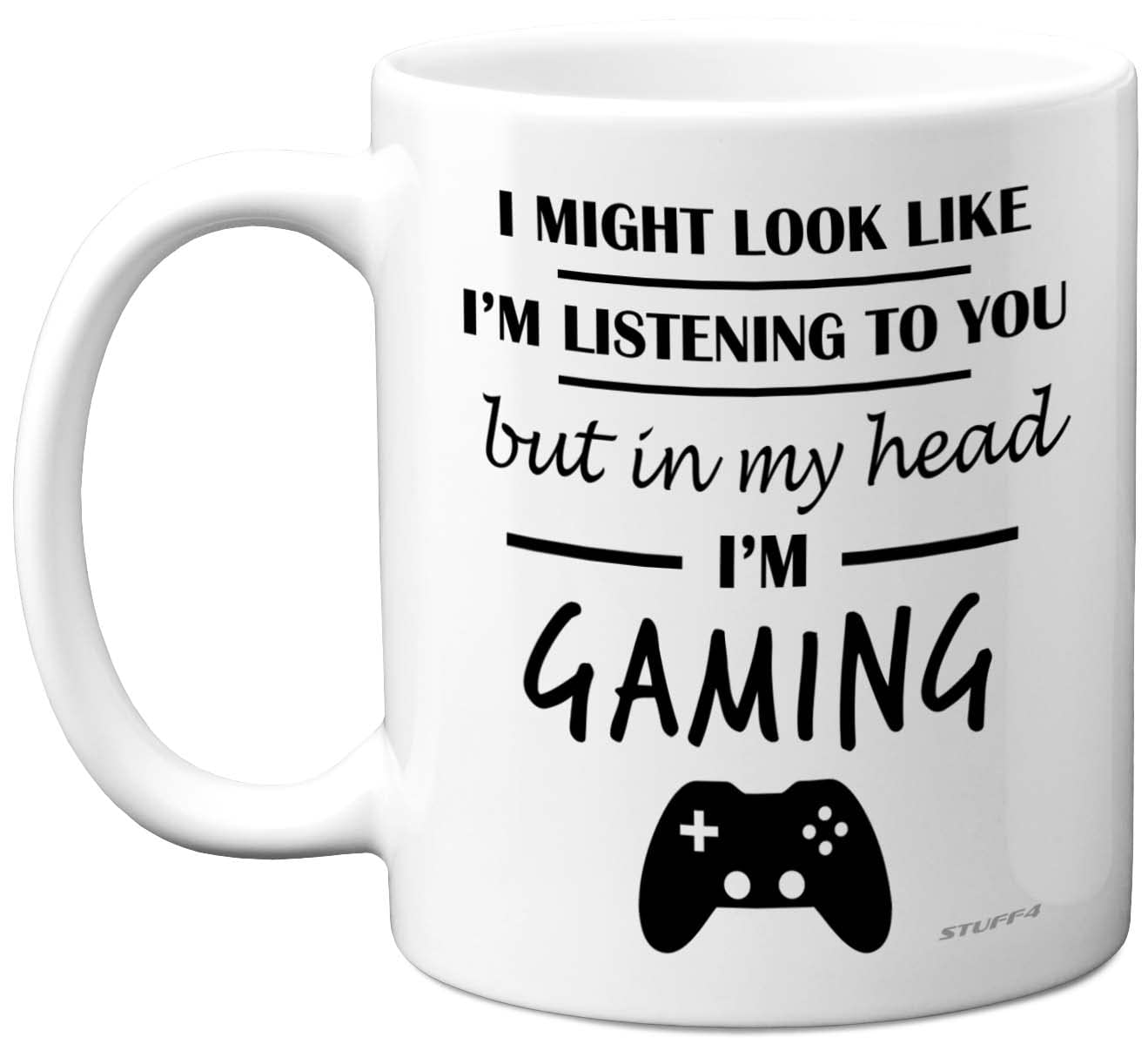 Stuff4 Gamer Gifts for Men Women - in My Head I'm Gaming - Video Gaming Mug Gifts for Gamers, Girls Boys, Mugs, 11oz Ceramic Dishwasher Safe Premium Cup — image 1