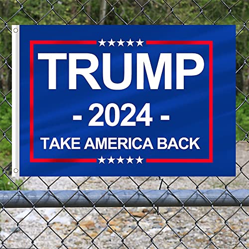 Upgrade Trump 2024 Flag, Donald Trump for President Take America Back 3 x 5 Ft Flag with Grommets