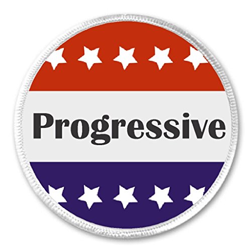 Progressive Red White Blue Stars 3" Sew On Patch