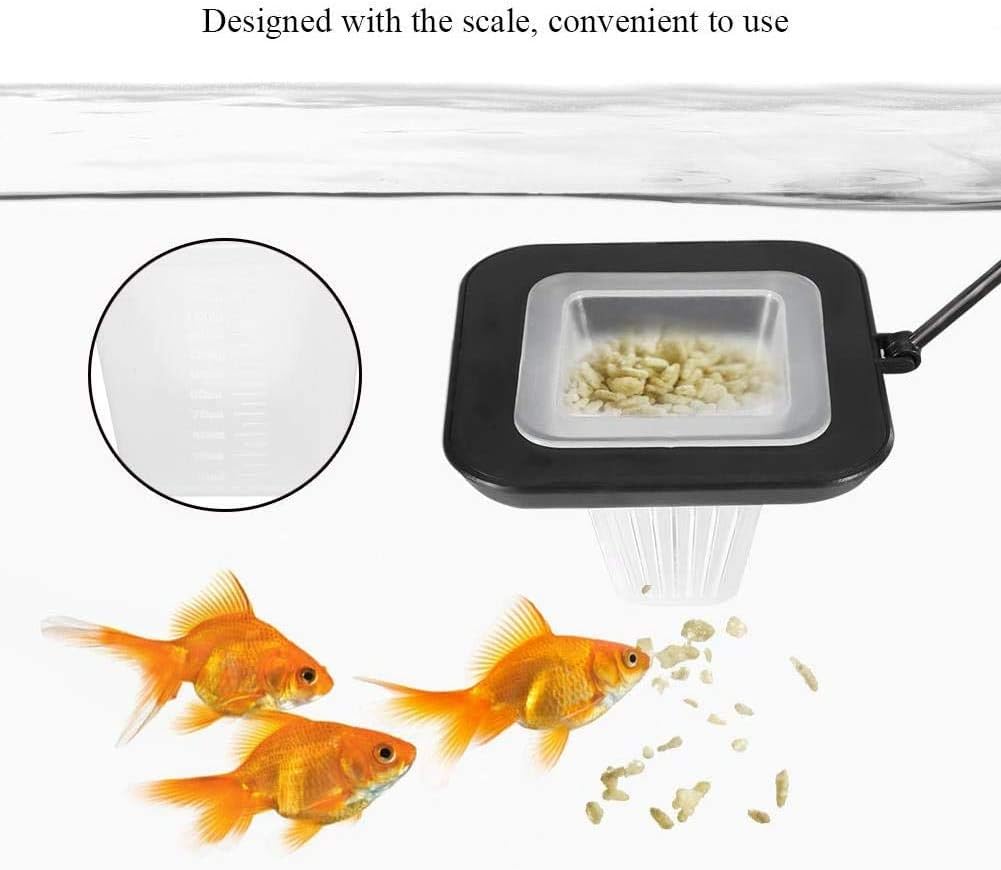 DollaTek Red Worm Feeder: Fish Feeder with Suction Cup & Floating Feeding Ring, Red,Black - Image 5