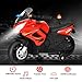 Costzon Kids Police Motorcycle, 6V Electric Battery Powered Ride On Bike w/ Training Wheels, Police Lights & Siren Sound, Headlights & Music, Pedal, Rechargeable Electric Toy for Boys & Girls (Red)