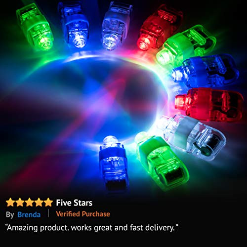 image for PartySticks Light Up Rings LED Finger Lights 100pk – Glow Rings Bulk