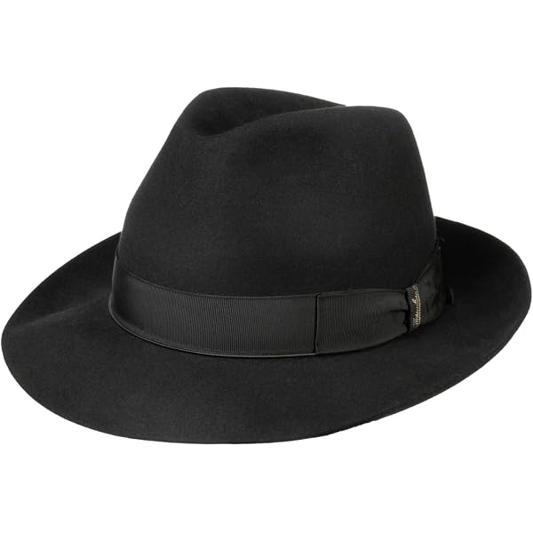 Borsalino Classic Hat Women/Men Black 7 3/4 at Amazon Men display picture 3