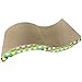 Lambow Evelots Cat Scratch Board, Incline Scratcher Kitty Toy, Durable Wave Design